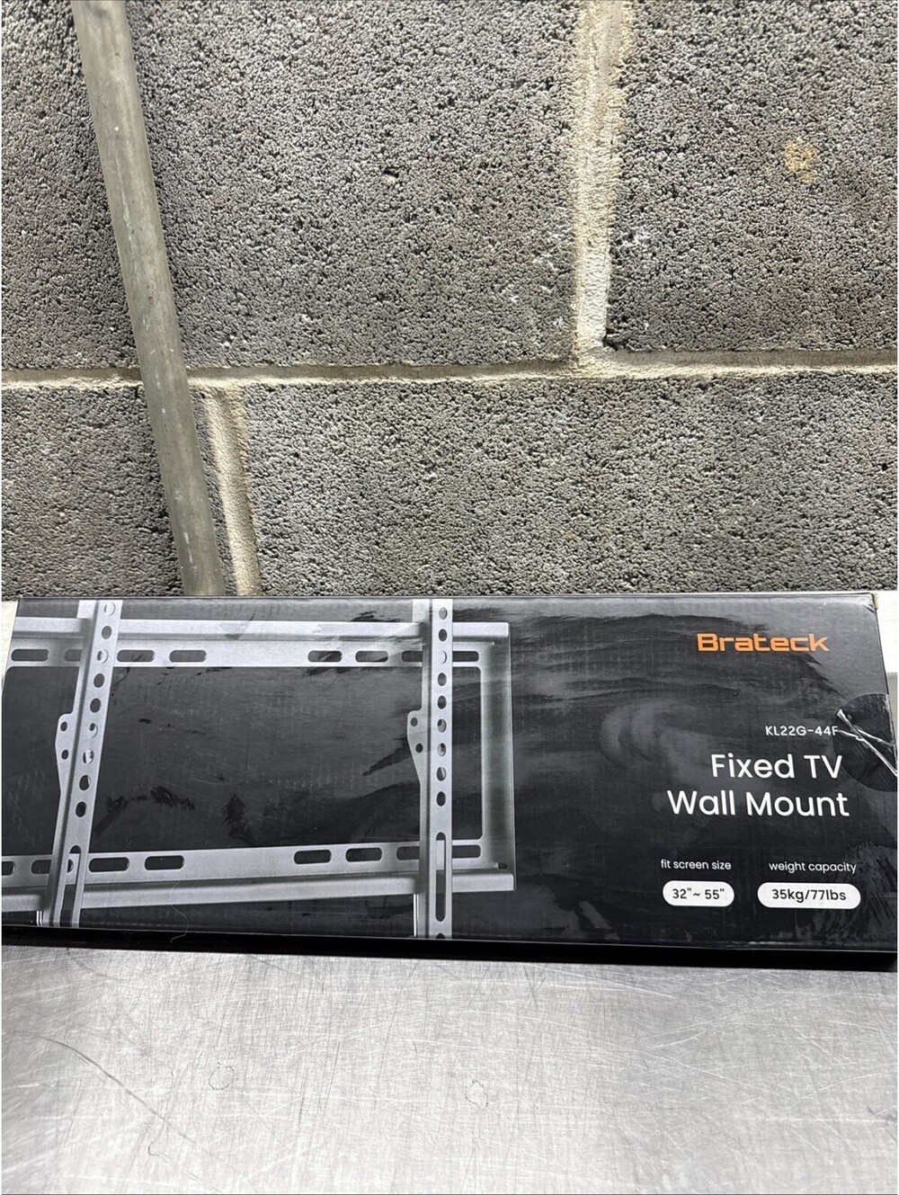 Brateck KL22G-44F Fixed TV Wall Mount 32”-55” Screen Max 77lb Weight Max